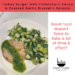Tammy’s Table – Turkey burger with Chimichurri Sauce and Roasted Garlic Brussel’s Sprouts
